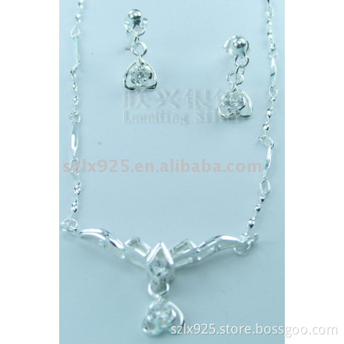 GS0164B silver jewelry sets
